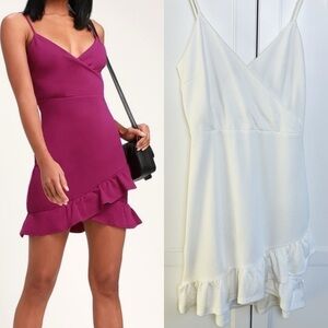 Lulu’s Sealed With A Kiss White Bodycon  Dress JD8109 Size Small